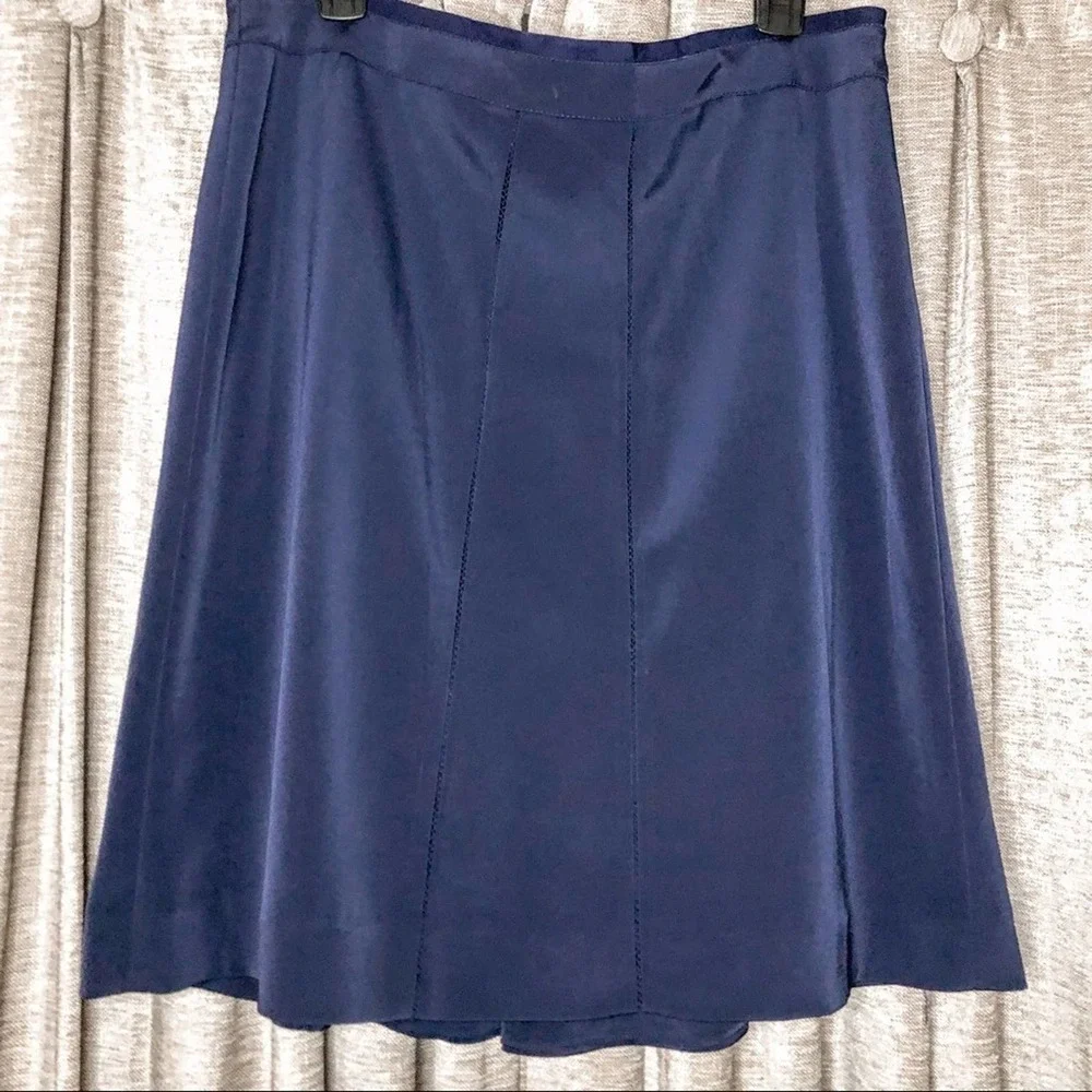 Tory Burch Navy Alton Skirt Size 12